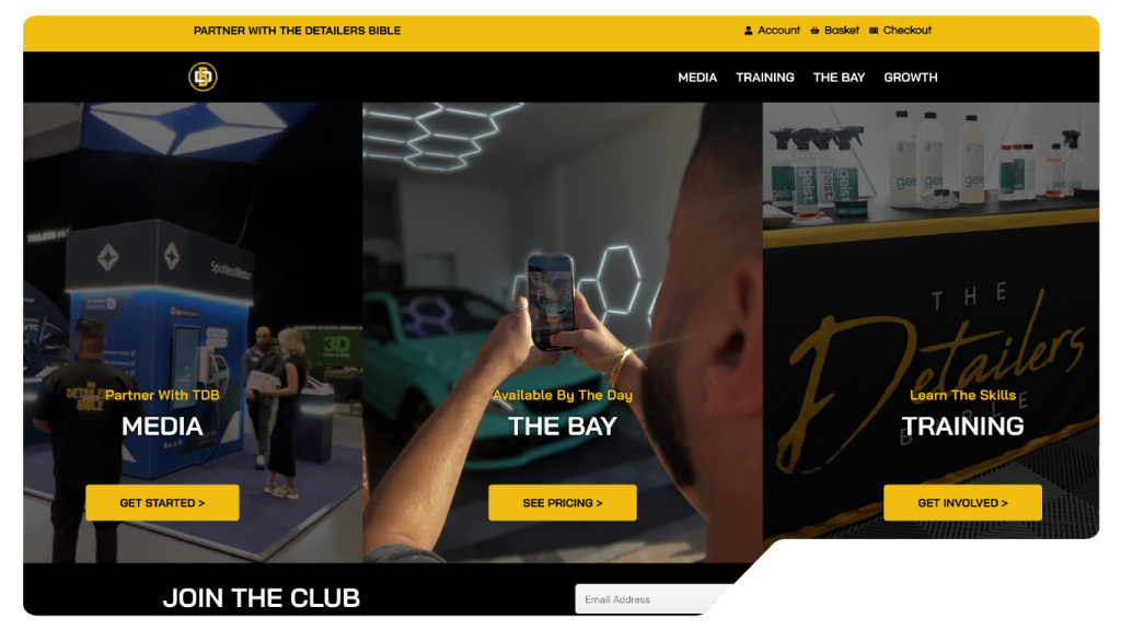 website Case Study the detailers bible